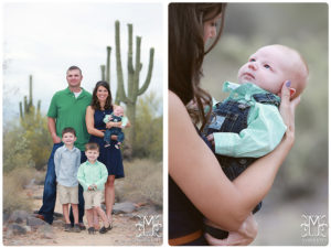 Desert, Family, green, blue, newborn